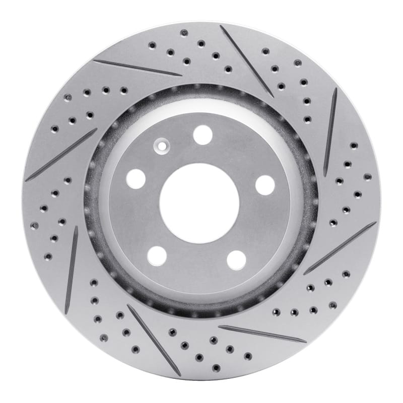 R1 Concepts — R1 08-15 Audi Tts Quattro Rear Right Drilled & Slotted Geo-Carbon Rotor