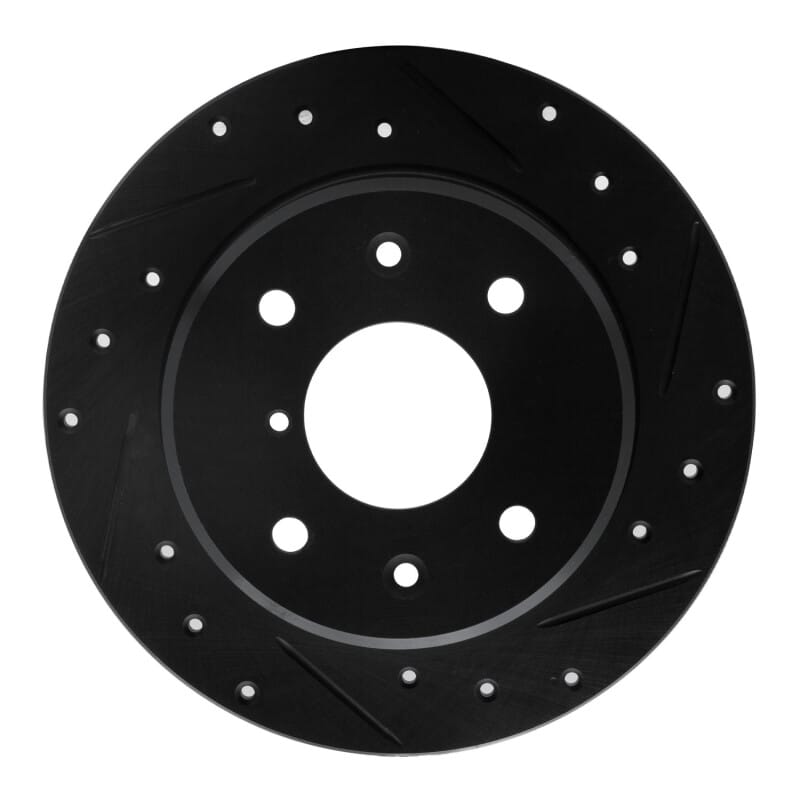 R1 Concepts — R1 86-88 Mazda RX-7 Rear Right Drilled & Slotted Black Brake Rotor
R1 Brake Rotor Drill
