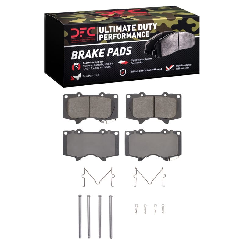 DFC — DFC 00-25 JAC Frison Front Ultimate Duty Performance Brake Pads and Hardware Kit
DFC Brake Pad Set