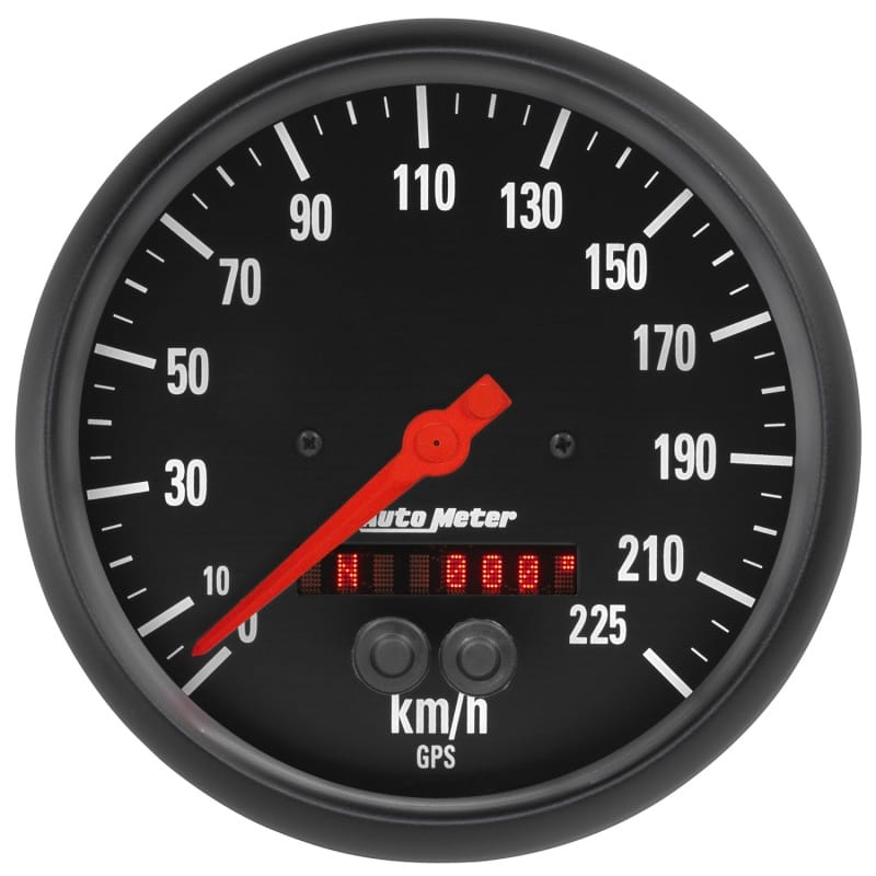 AutoMeter — Autometer Z Series 5in. 225KM/H (GPS) Speedometer Gauge