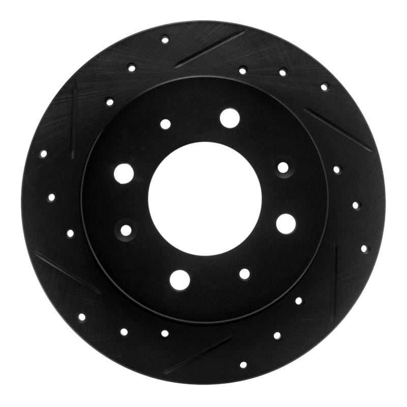 R1 Concepts — R1 04-09 Kia Spectra Rear Left Drilled & Slotted Black Brake Rotor
R1 Brake Rotor Drill