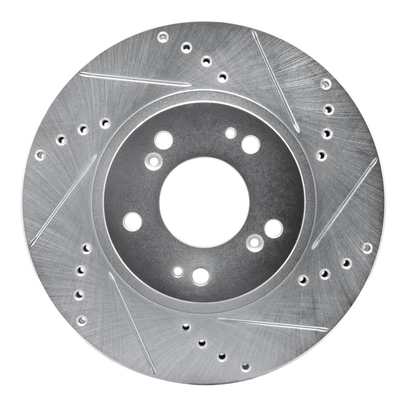 R1 Concepts — R1 04-11 Mitsubishi Endeavor Front Right Drilled & Slotted Silver Brake Rotor
R1 Brake Rotor Drill