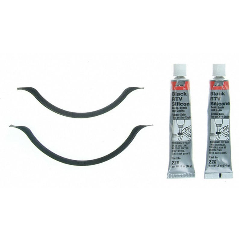 Fel-Pro — Fel-Pro Kia Rio OS 30768 Engine Oil Pan Gasket Set RTV Black Silicone w/ Rubber End Seals