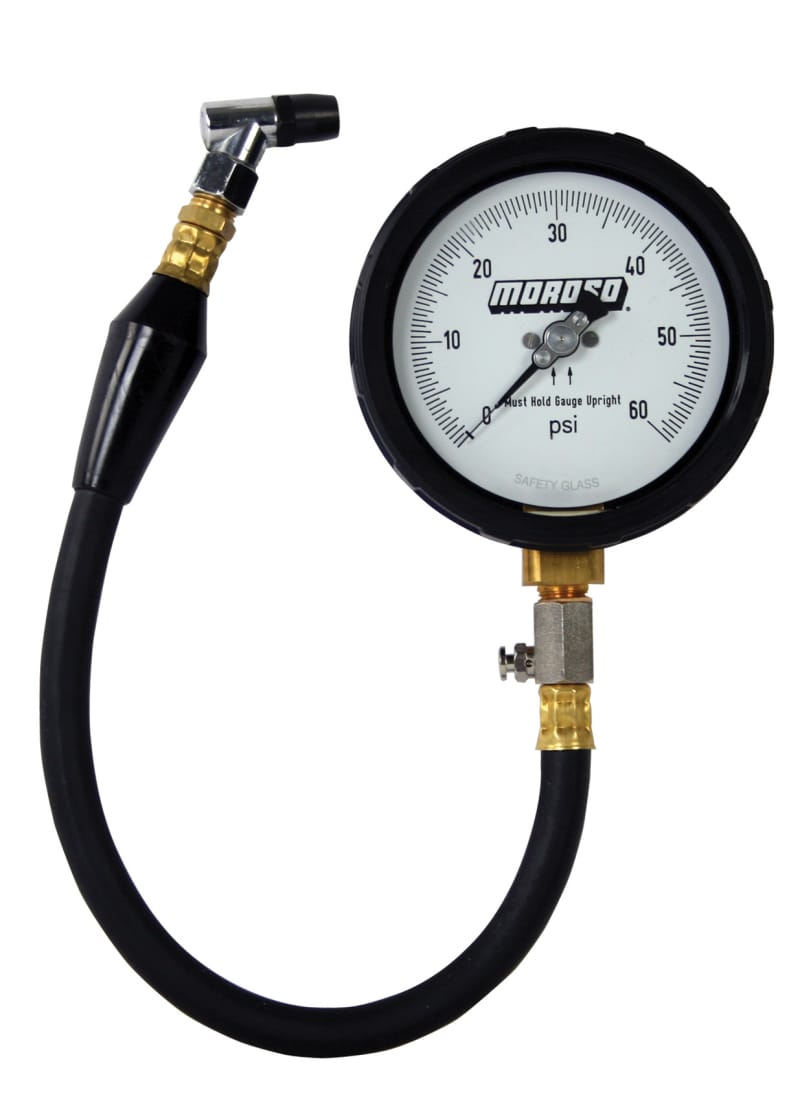 Moroso — Moroso Tire Pressure Gauge 0-60psi - 4in Display - 1/2 Percent Accuracy