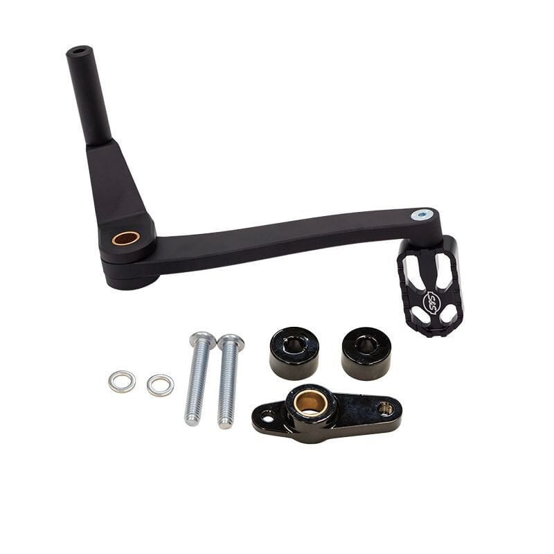 S&S Cycle — S&S Cycle 2018+ M8 Softail Mid Controls Billet Brake Lever Kit - Black