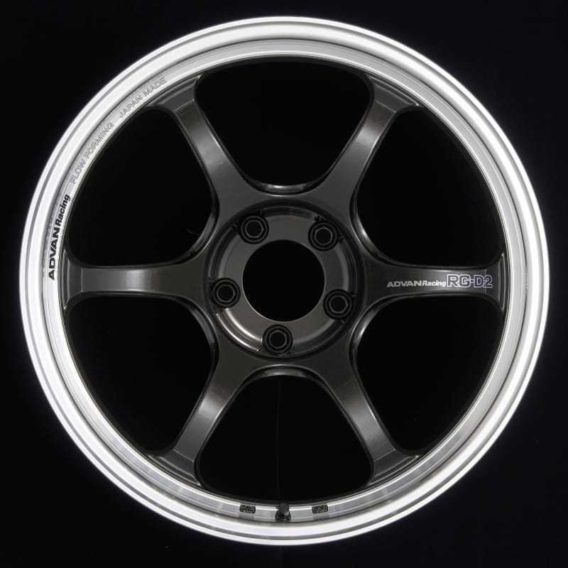 Advan — Advan RG-D2 18x9.5 +35 5x114.3 Machining and Black Gunmetallic Wheel