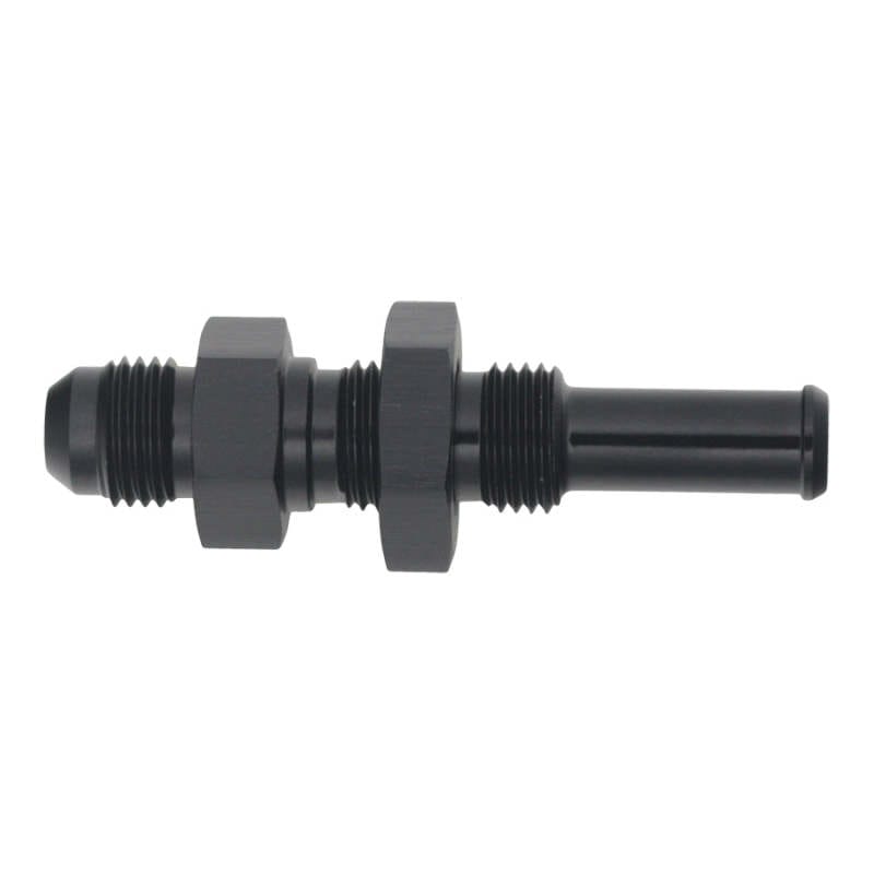 DeatschWerks — DeatschWerks 6AN Male Flare to Straight 3/8in Single Hose Barb - Anodized Matte Black
Lines & Fittings