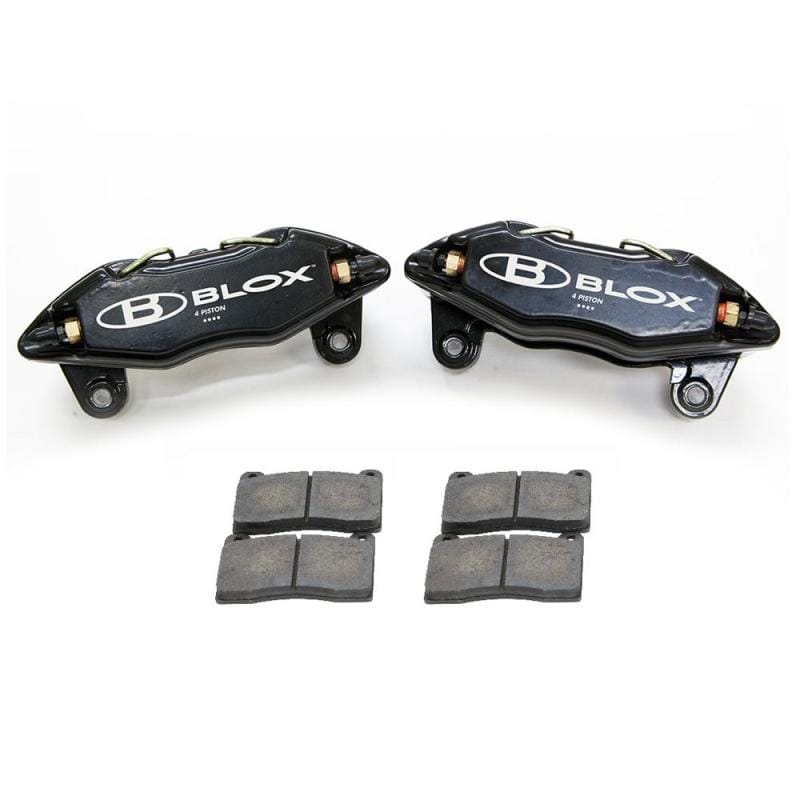 BLOX Racing — BLOX Racing Forged 4 Piston Calipers and Pads (Fits Honda/Acura 262mm Rotors)