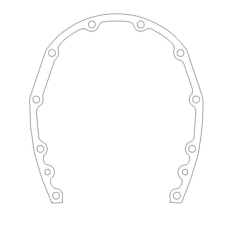 Cometic Gasket — Chevrolet Gen-1 Small Block V8 Timing Cover Gasket