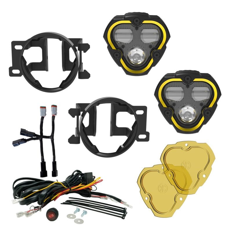 KC HiLiTES — KC HiLiTES FLEX ERA 3 Dual Mode SAE Fog Lights - 2-Light Master Kit for Toyota Tacoma/4Runner/Tundra