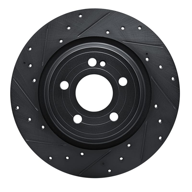 R1 Concepts — R1 20-25 Mercedes-Benz EQB 250+ Rear Left Drilled & Slotted Black Brake Rotor
R1 Brake Rotor Drill