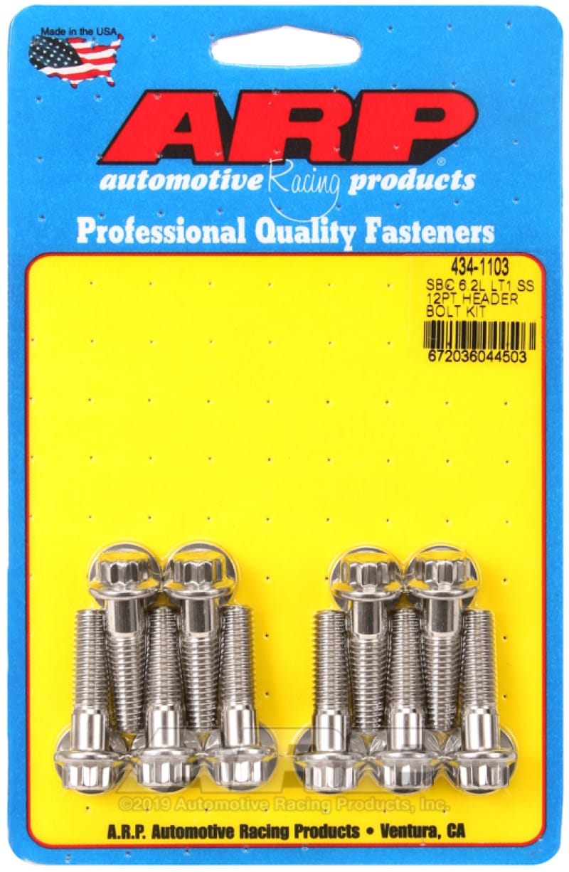 ARP — ARP Header Stud Kit SS 12pt Chevy LT1 6.2L Small Block