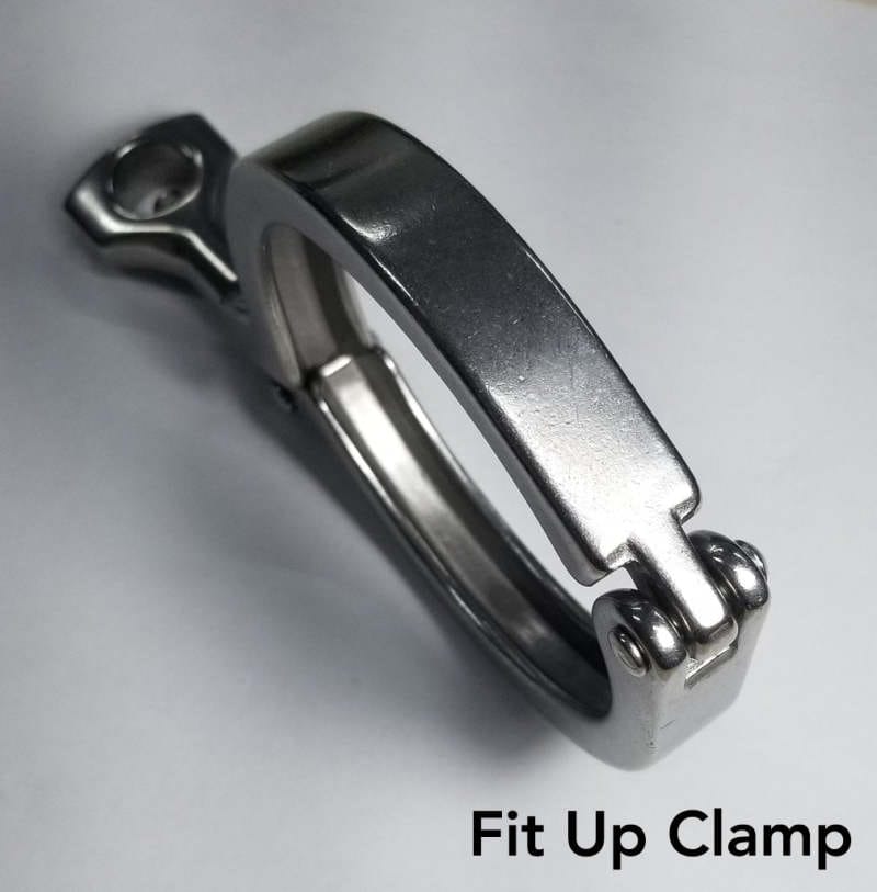 Ticon — Ticon Industries 3.5in Stainless Steel Tri-Clover Clamp Heavy Duty Single Pin w/Silicone Gasket