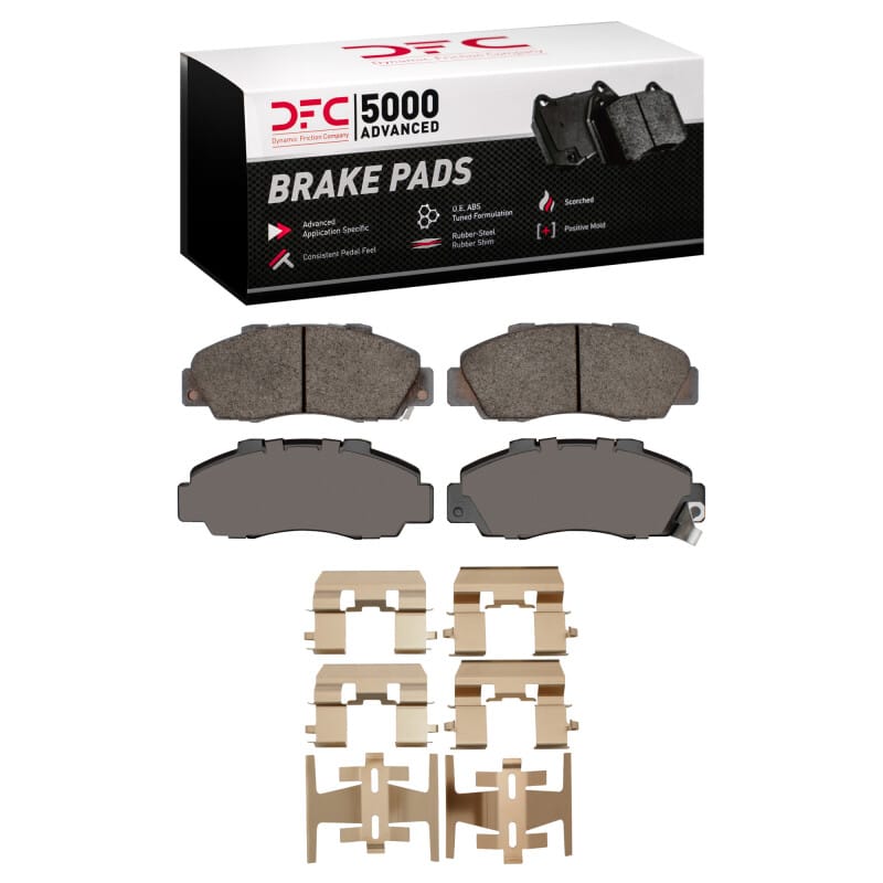 DFC — DFC 97-01 Acura Integra Front 5000 Advanced Low Metallic Brake Pads and Hardware Kit
DFC Brake Pad Set