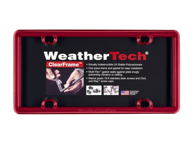 WeatherTech — WeatherTech ClearFrame - Red
LicensePlateFrame