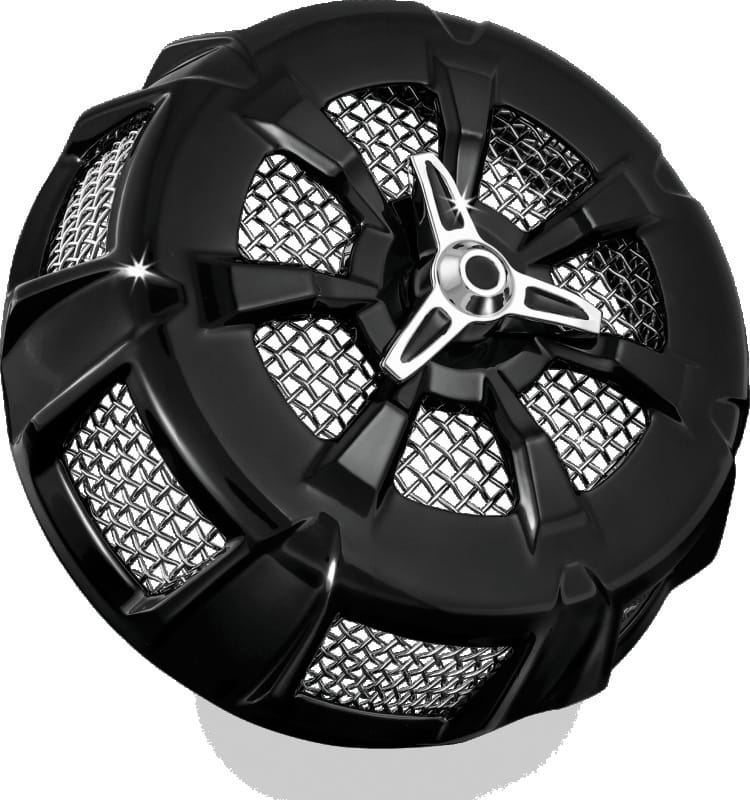 Kuryakyn — Alley Cat Air Cleaner Cover, Gloss Black