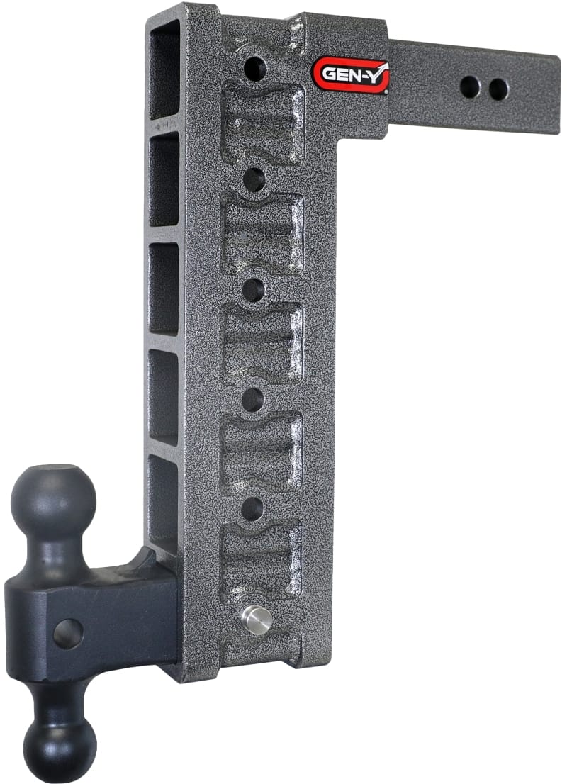 GEN-Y Hitch — Gen-Y Mega Duty 2.5in Shank 15in Drop 3K TW 21K Hitch w/GH-061 Dual-Ball/GH-0101 Stabilizer Kit
Drop Hitch