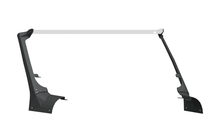 Road Armor — Road Armor 18-20 Jeep Wrangler JL Stealth A-Pillar Light Mounts 51.5in w/Lower Mount - Tex Blk