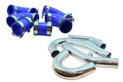 Turbo XS — Upper and Lower Intercooler Pipe Kit for EVO8/9