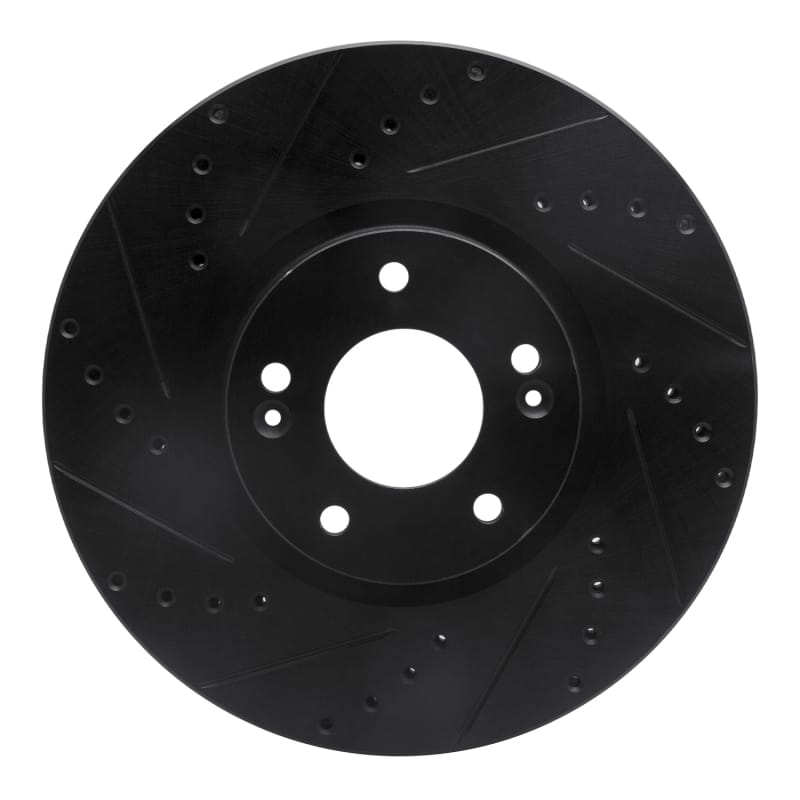 R1 Concepts — R1 07-12 Hyundai Veracruz Front Left Drilled & Slotted Black Brake Rotor
R1 Brake Rotor Drill