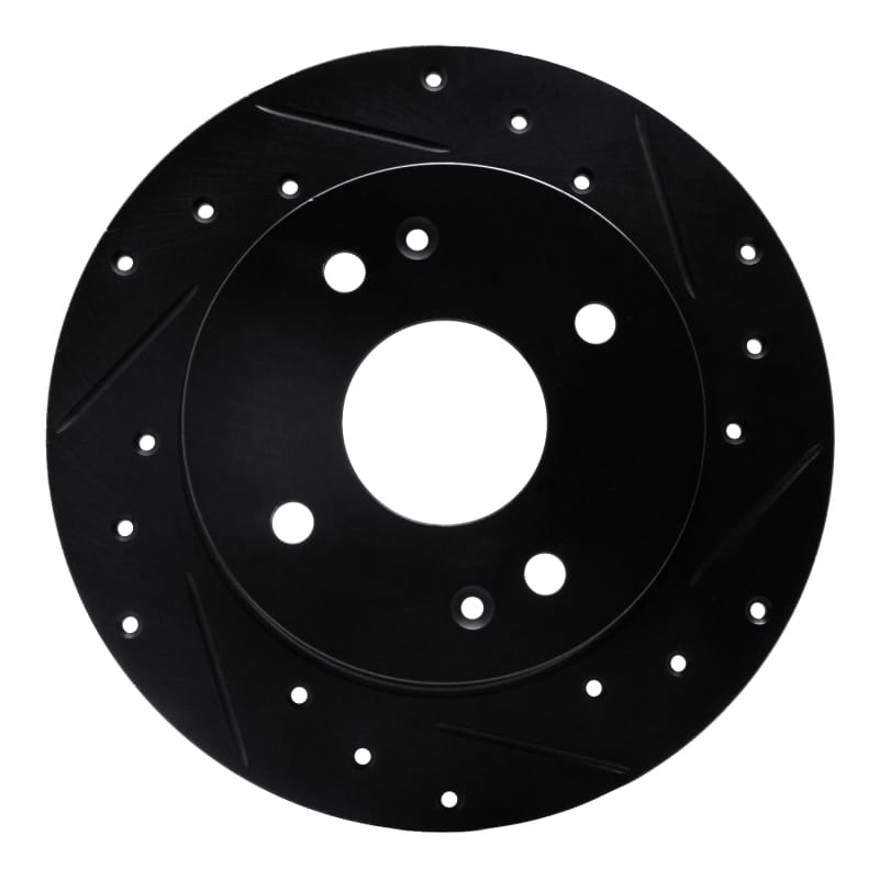 R1 Concepts — R1 92-94 Acura Vigor Rear Right Drilled & Slotted Black Brake Rotor
R1 Brake Rotor Drill