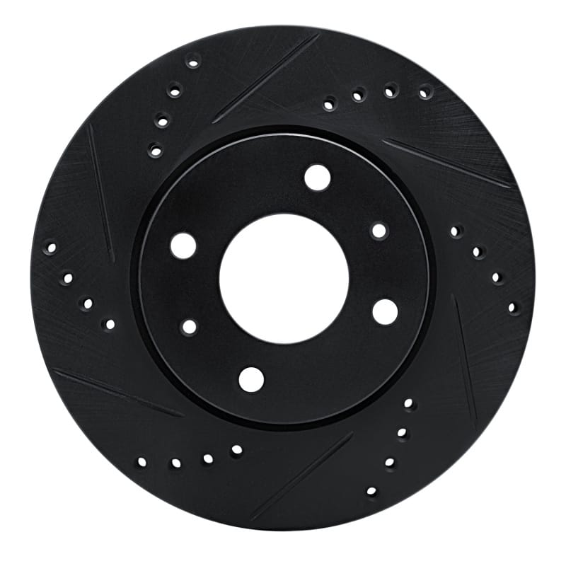 R1 Concepts — R1 04-04 Mitsubishi Lancer Front Left Drilled & Slotted Black Brake Rotor
R1 Brake Rotor Drill
