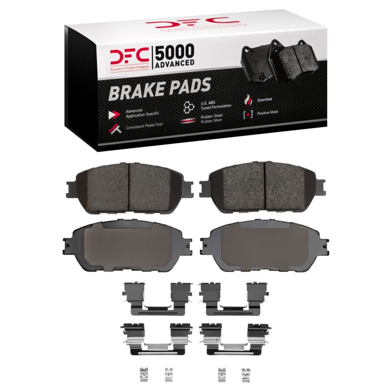 DFC — DFC 05-15 Toyota Tacoma Front 5000 Advanced Ceramic Brake Pads and Hardware Kit
DFC Brake Pad Set