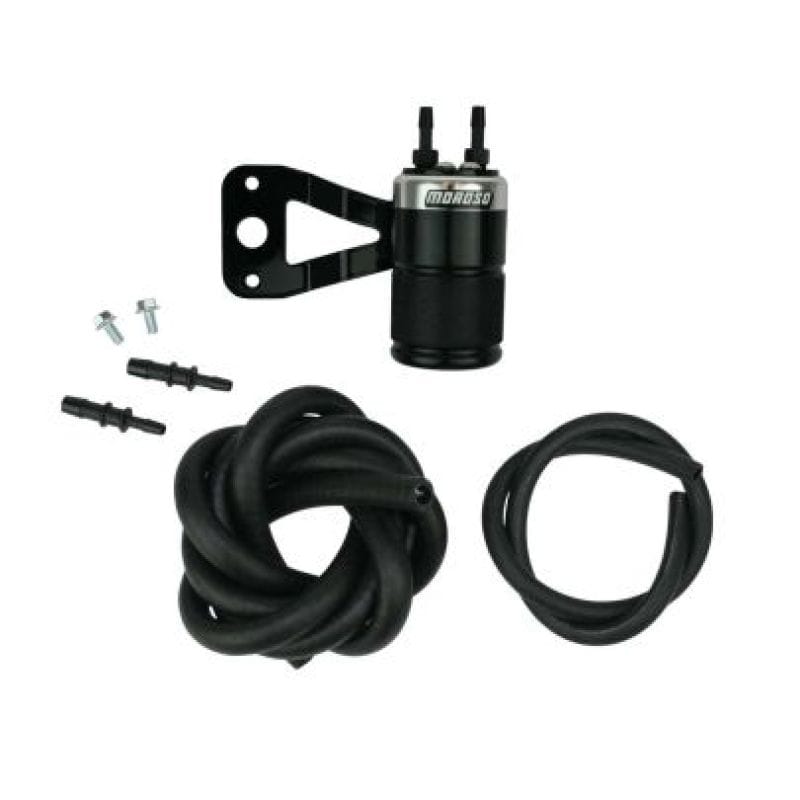 Moroso — Moroso Harley-Davidson 88-16 Evo Twin Cam Sportster Air Oil Separator - Black & Polished