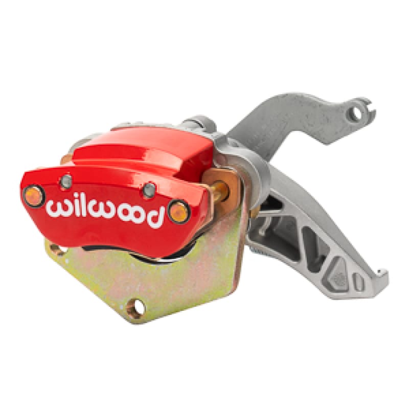 Wilwood — Wilwood Caliper-MC4 Mechanical-R/H - Silver w/No Logo 2.00in Piston .81in Disc - Red