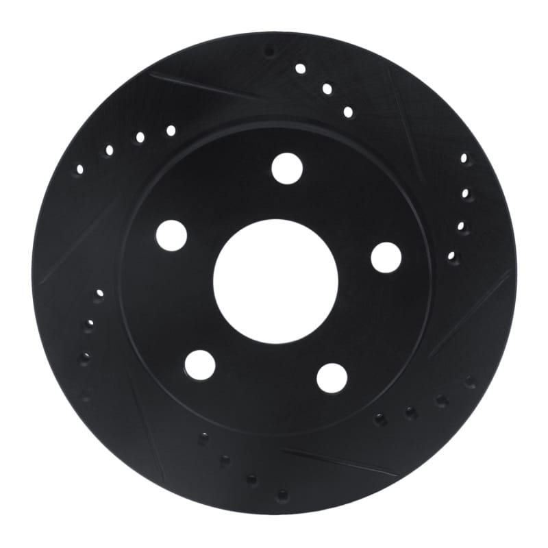R1 Concepts — R1 91-94 Toyota Previa Front Right Drilled & Slotted Black Brake Rotor
R1 Brake Rotor Drill