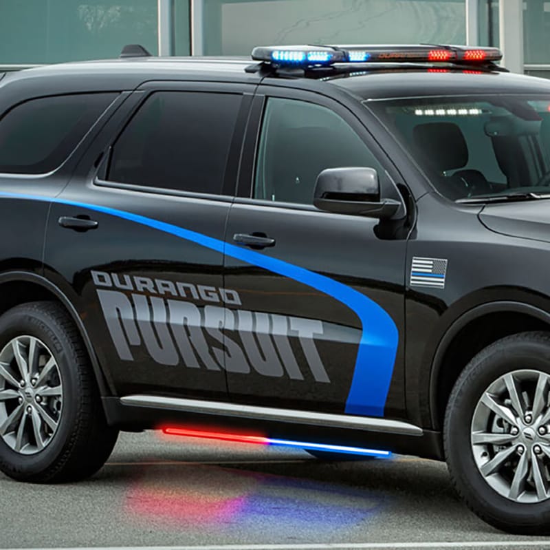 Putco — Putco 11-23 Dodge Durango Blade Rocker Kits Sideliners - Red & White w/ White Override