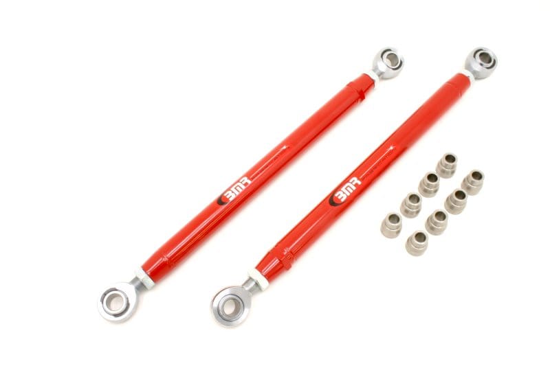 BMR Suspension — BMR 05-14 S197 Mustang Double Adj. Lower Control Arms w/ Heavy Duty Rod Ends - Red
