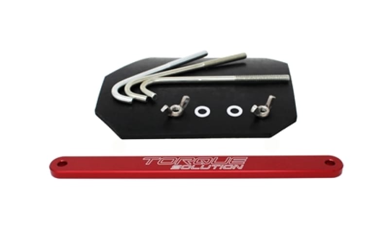 Torque Solution — Torque Solution 02-07 Subaru WRX / 04-07 STi Small Battery Tie Down - Red