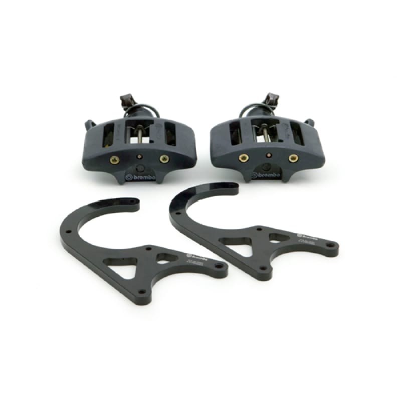 Brembo — Brembo 01-02 Viper RT-10/GTS/92-00 Viper RT-10/GTS Rear GT BBK 1 Piston Cast 2pc Hand-Brake-Black