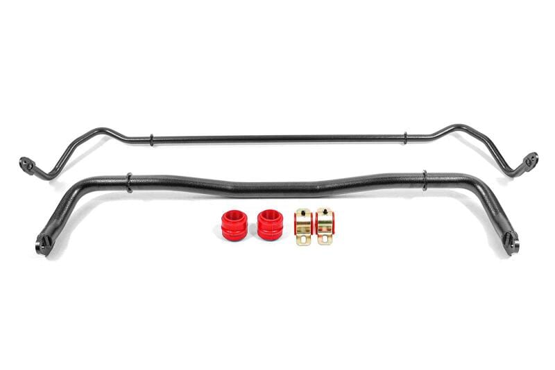 BMR Suspension — BMR 08-20 Dodge Challenger Front/Rear Sway Bar Kit w/ Bushings - Black Hammertone