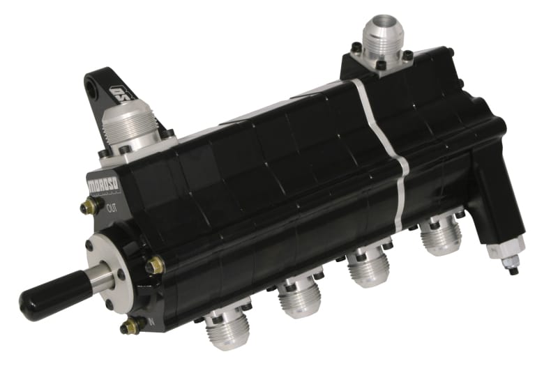 Moroso — Moroso Black Series Dragster 4 Stage Dry Sump Oil Pump - Left Side - .875 Pressure