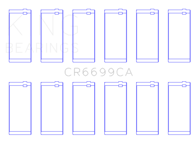 King Engine Bearings — King 94-02 Dodge Cummins 5.9L Inline 6 Diesel Conventional Coated Rod Bearing Set (Size 0.5mm)
Engine Bearing