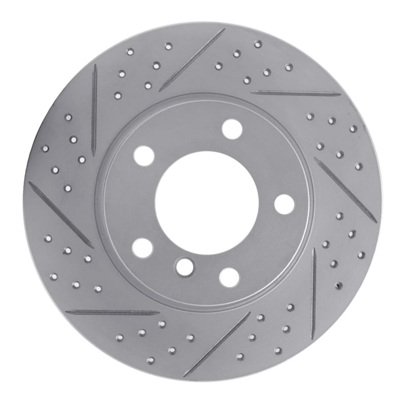 R1 Concepts — R1 95-98 BMW Z3 Front Right Drilled & Slotted Geo-Carbon Rotor