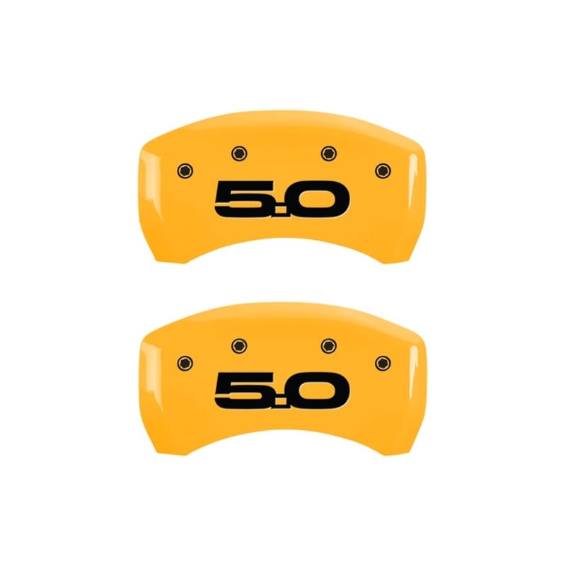 MGP — MGP Rear set 2 Caliper Covers Engraved Rear 2015/50 Yellow finish black ch
Caliper Covers
