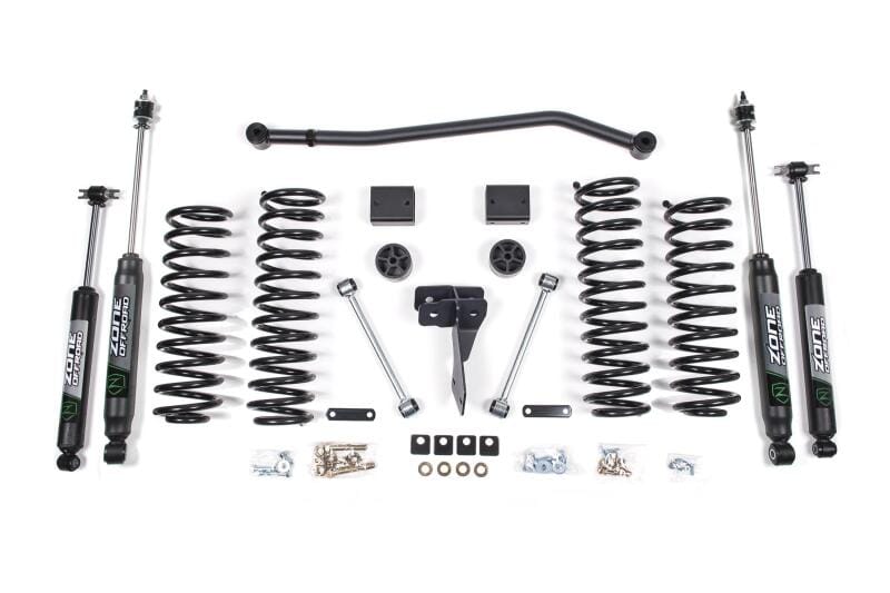 Zone Offroad — Zone Offroad 12-18 Jeep JK 2dr 4in Suspension Kit
