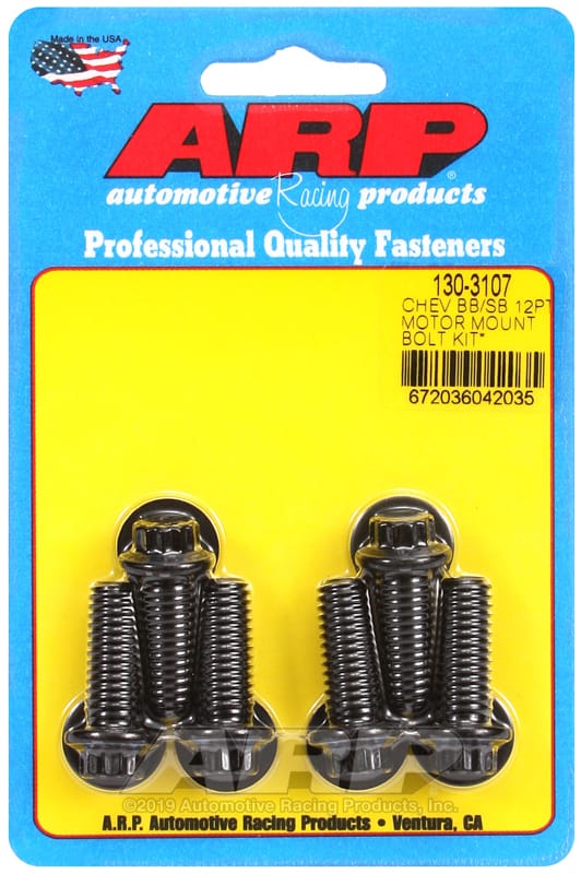 ARP — ARP Chevy 12pt Motor Mount Bolt Kit w/ energy suspension Mounts