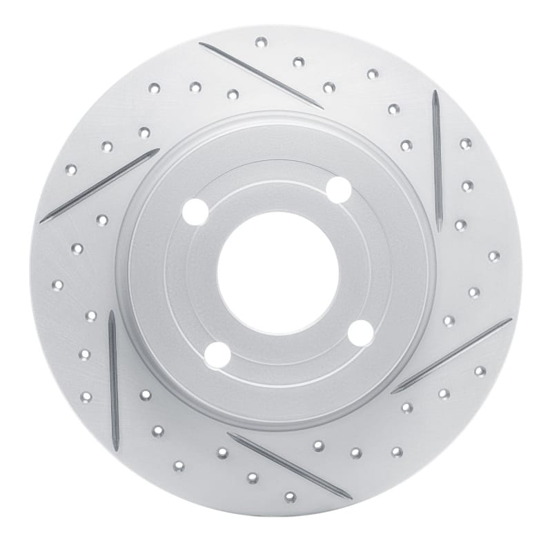 R1 Concepts — R1 18-22 Ford Ecosport Rear Right Drilled & Slotted Geo-Carbon Rotor