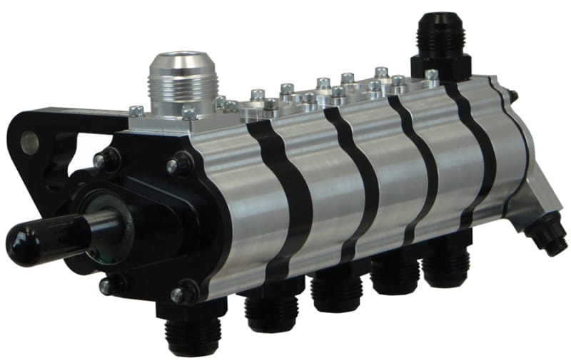 Moroso — Moroso 5 Stage Dry Sump Oil Pump w/Fuel Pump Drive - Tri-Lobe - Left Side - 1.200 Pressure