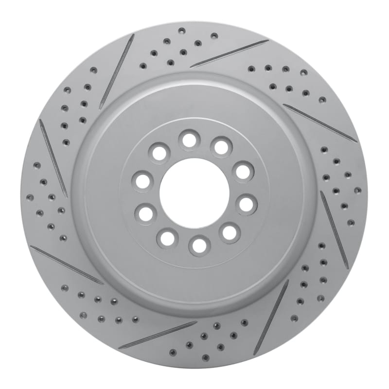 R1 Concepts — R1 03-05 Jaguar Super V8 Front Left Drilled & Slotted Geo-Carbon Rotor