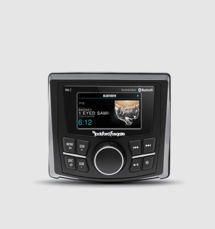 Rockford Fosgate UTV — Rockford Fosgate Punch Marine Compact AM/FM/WB Digital Media Receiver 2.7in Display