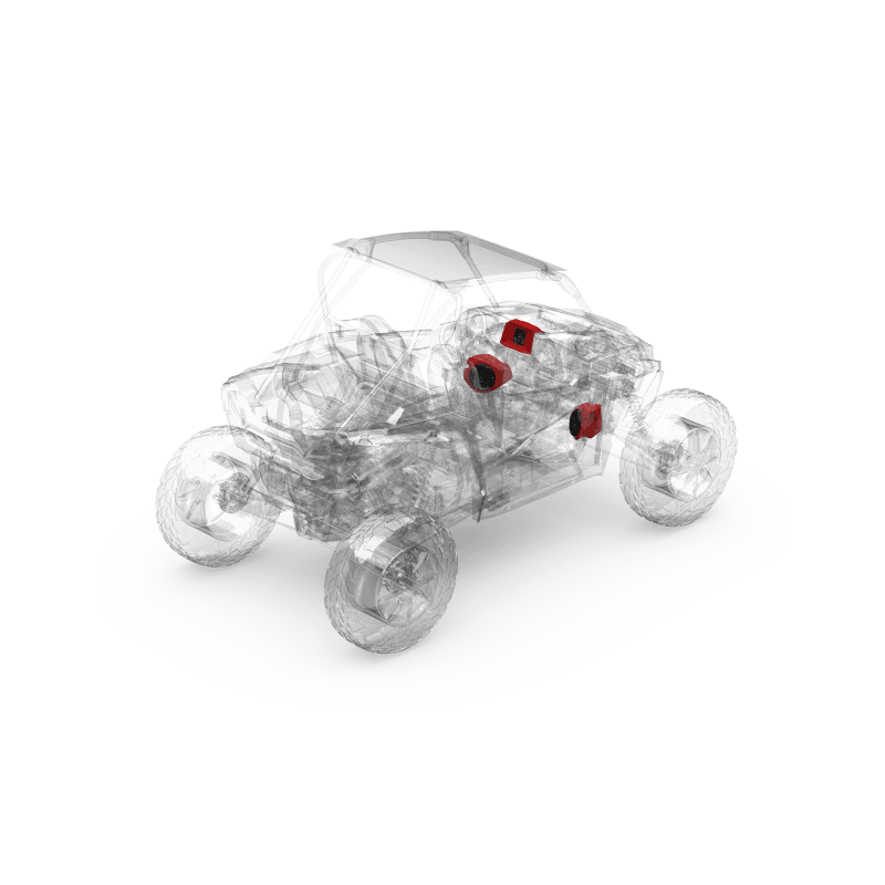 Rockford Fosgate UTV — Rockford Fosgate 14+ RZR Stage-1 Audio System (Gen-3)