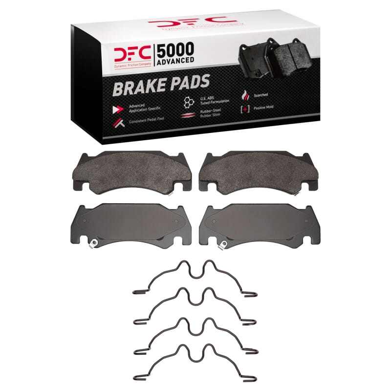 DFC — DFC 05-06 Dodge Ram 1500 Pickup Front 5000 Advanced Semi Metallic Brake Pads and Hardware Kit
DFC Brake Pad Set