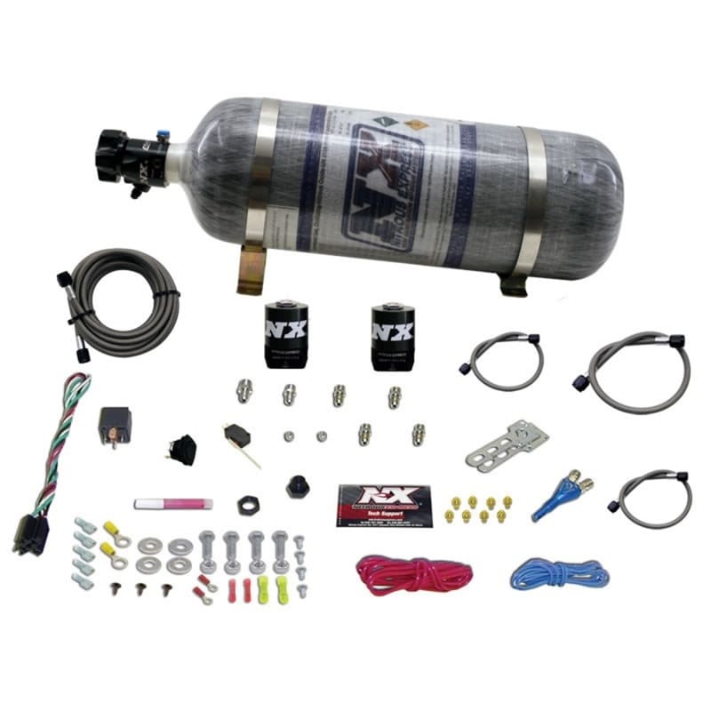 Nitrous Express — Nitrous Express Shark SHO 400 HP Single Nozzle Nitrous Kit w/Composite Bottle
Injection System Kit
N2OSys