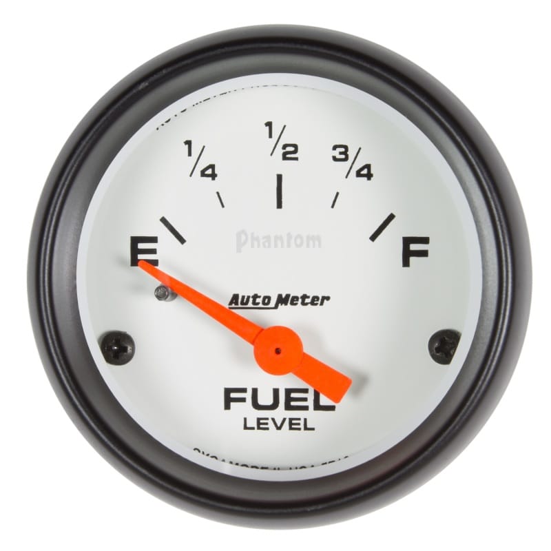 AutoMeter — Autometer Phantom Gauge Fuel Level 2 1/16in 73e To 10f(Aftermarket Linear) Elec Phantom
2-1/16" FUEL LEVEL,