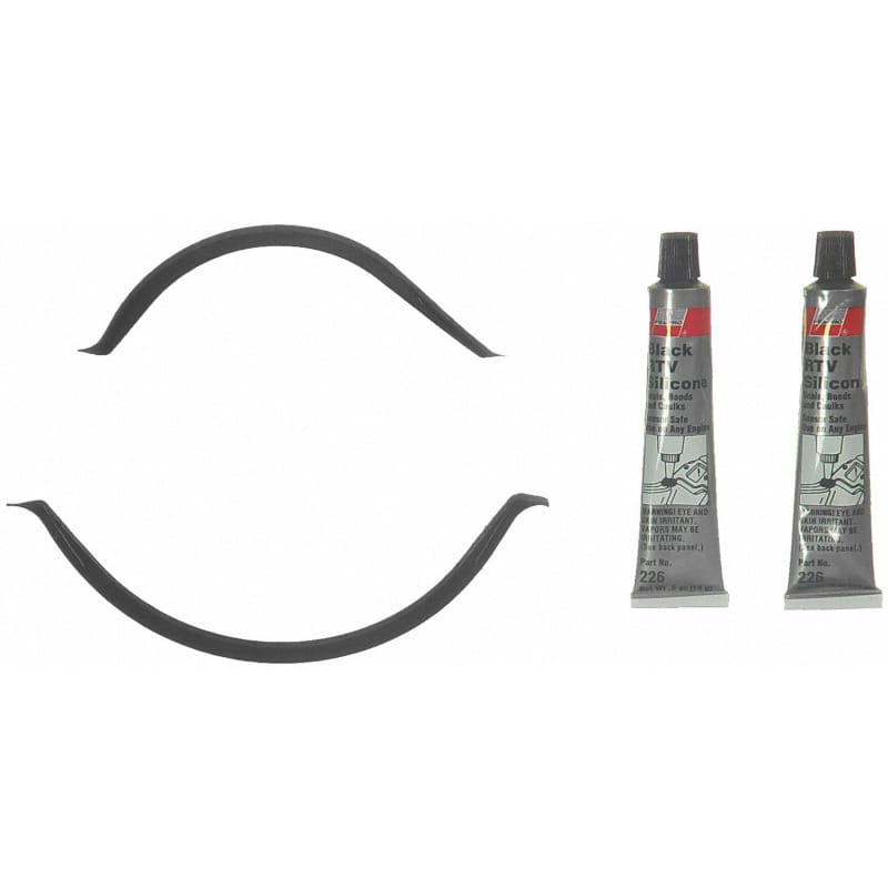 Fel-Pro — Fel-Pro Nissan Xterra Engine Oil Pan Gasket Set RTV Black Silicone w/ Rubber End Seals
